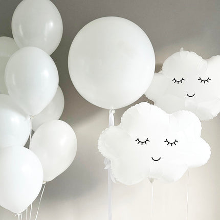 Dreamy White Cloud Balloon Set - Perfect for Baby Showers, Birthdays, and Nursery Decor