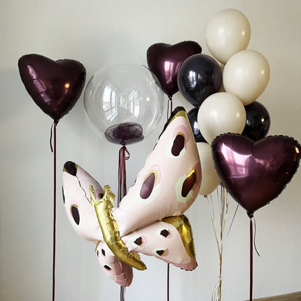 Butterfly & Heart Balloon Set  | Enchanting Decor for Parties and Celebrations