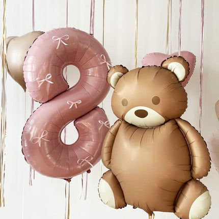 Sweet Bear & Heart Balloon Set | Perfect for Birthday Celebrations and Special Occasions