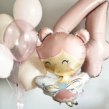 Charming Fairy Balloon Set with Elegant Pastels for Birthday Parties