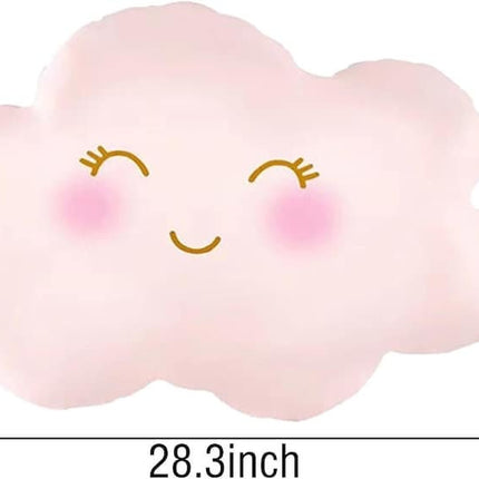Enchanting Pastel Balloon Set with Teddy Bear and Cloud - Perfect for Baby Showers and Nursery Decor