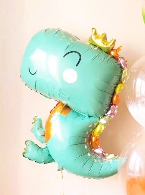 Cute T-Rex Dinosaur Foil Balloon - Perfect for Children's Parties, Baby Showers, and Dino-Themed Events