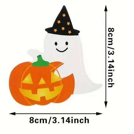 25-Piece Halloween Candy Holder Set - Adorable Ghost and Pumpkin Table Decor for Trick-or-Treating