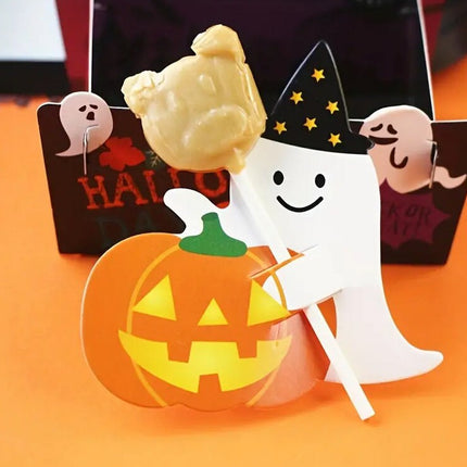 25-Piece Halloween Candy Holder Set - Adorable Ghost and Pumpkin Table Decor for Trick-or-Treating