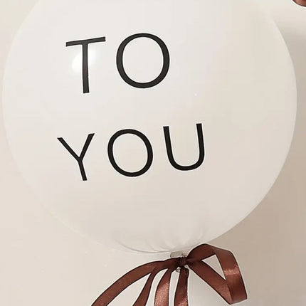 Neutral Happy Birthday Decoration Set – 7pcs Rustic Banner and Balloon Set for Birthday Partie
