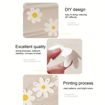 Charming Daisy Flower Garland – 118-inch Banner for Birthday, Baby Shower, and Spring Party Decoration