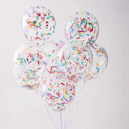 20pcs Colorful Confetti Balloons - Vibrant Party Balloons for Birthdays, Weddings, Celebrations