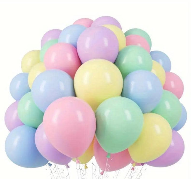 Pastel Balloon Set for Parties - 45 pcs Assorted Colors - Baby Showers, Birthdays, Weddings