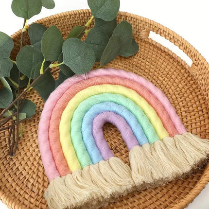 Bohemian Colorful Rainbow and Tassel Garland, Kids' Room and Party Decor