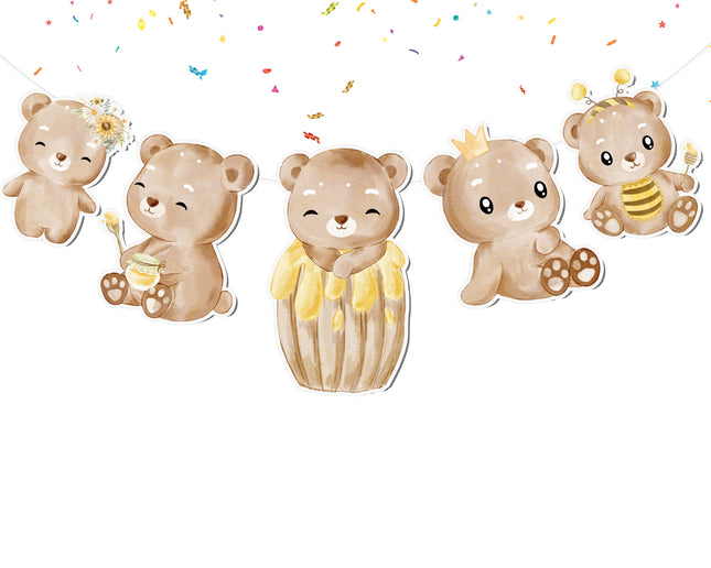 Honey Bear 5 pcs Banner 