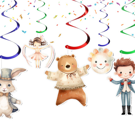 Circus Watercolor Streamers