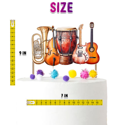 Music Instrument Cake Topper