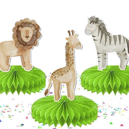 Jungle Animals Honeycombs