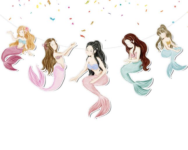 Mermaid 5 pcs Banner
