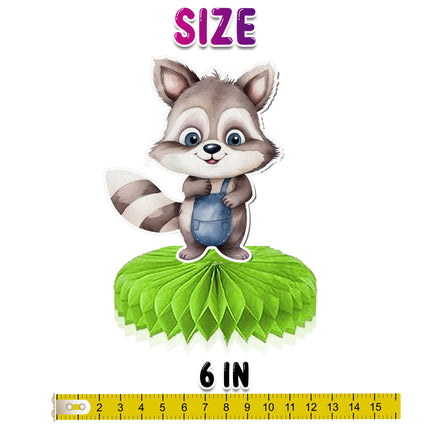 Raccoon Honeycombs 5 pcs - Cute and Fun Party Decorations