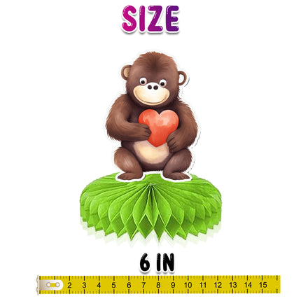 Safari Animals Honeycombs 5 pcs - Adorable Party Decorations