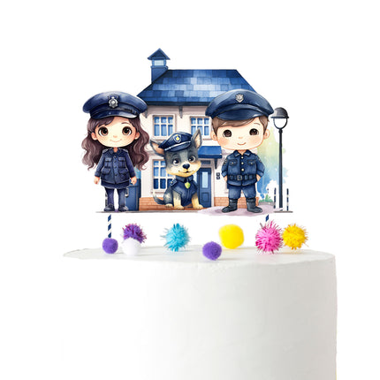 Police Officer Cake Topper