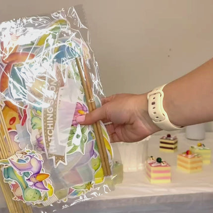Dinosaur Party Decorations Kit - Complete Set with Banner, Cupcake Toppers, Cake Topper, and Centerpieces