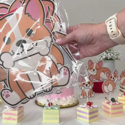 Adorable Corgi Dog Banner - Perfect for Pet-Themed Parties and Celebrations