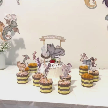 Mystical Dragon Party Decoration Set - Enchanted Fantasy Collection
