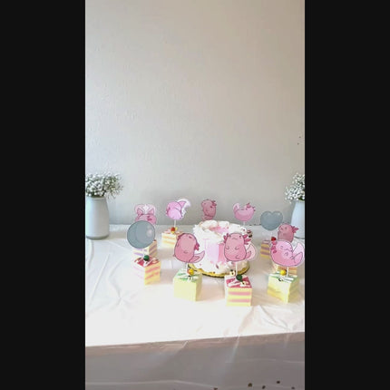 Adorable Axolotl Banner - Whimsical Pink Axolotl Garland for Parties and Home Decor