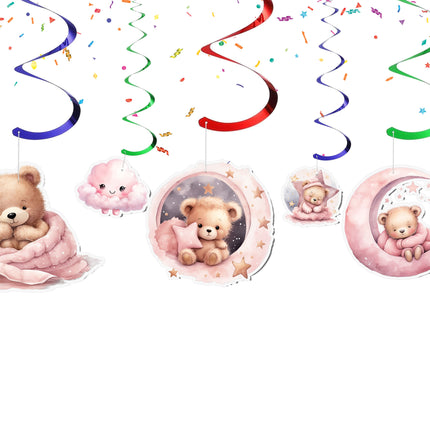 Pink Teddy Bear Streamers
