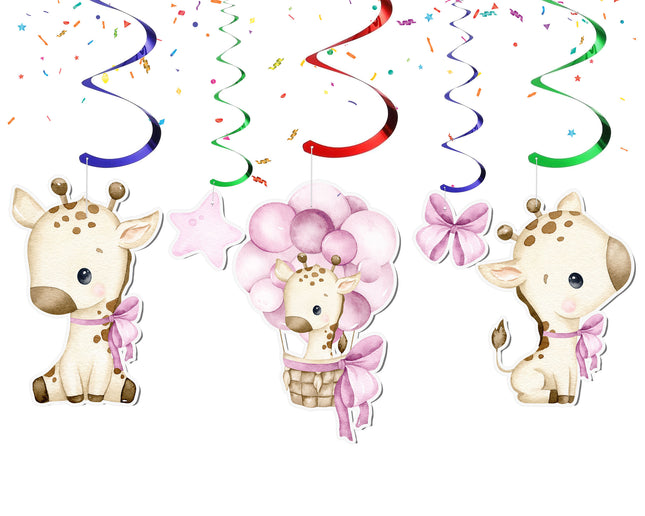 Pink Giraffe Streamers