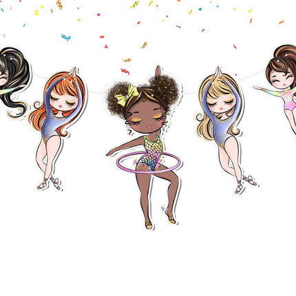 Gymnasts 5 pcs Banner
