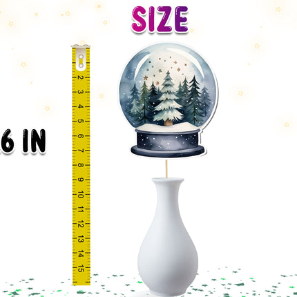 Winter Wonderland-Themed Centerpiece – 5 PCS Perfect for Holiday and Christmas Décor