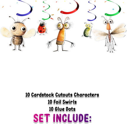 Quirky Insects Streamers 10 pcs