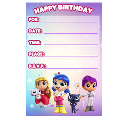 True and the Rainbow Kingdom Invitation Cards - Pack of 10, Perfect for Themed Parties!