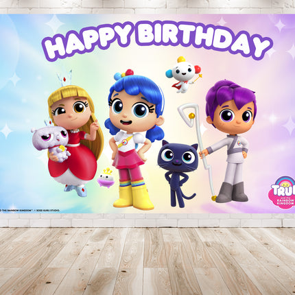 Magical 5x3 FT True and the Rainbow Kingdom Backdrop - Elevate Your Party to a Fantastical Dimension!