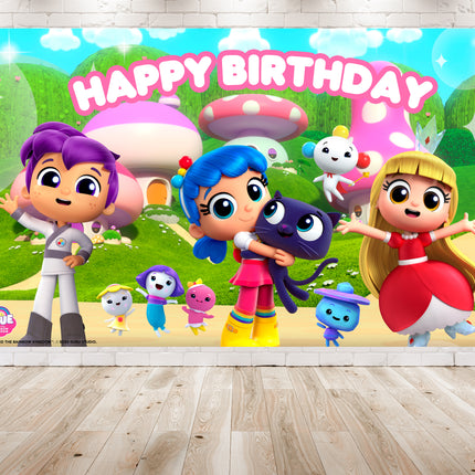 5x3 FT True and the Rainbow Kingdom Backdrop - Create a Magical Party Scene!
