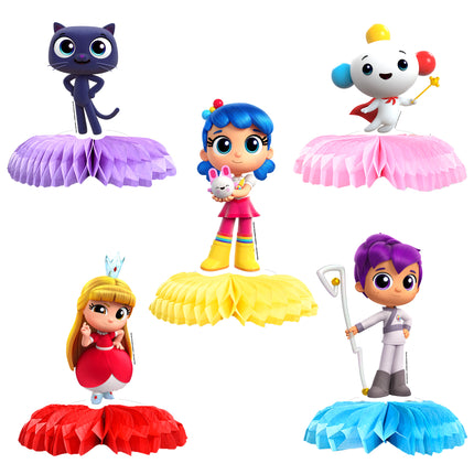 5 Pcs True and the Rainbow Kingdom Honeycomb Table Centerpieces - Make Your Party Table Magical!
