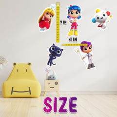 5 Pcs True and the Rainbow Kingdom Wall Stickers - Brighten Up Your Space with Magical Decor!