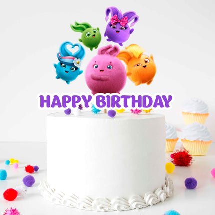 Sunny Bunnies Cake Topper - Add a Playful Spark to Your Party Dessert!