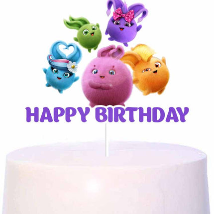Sunny Bunnies Cake Topper - Add a Playful Spark to Your Party Dessert!