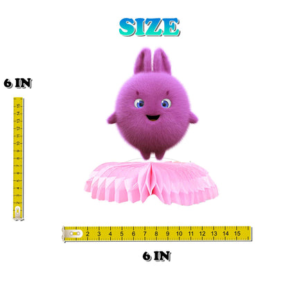 5 Pcs Sunny Bunnies Honeycomb Table Centerpieces - Add Playful Charm to Your Table Decor!