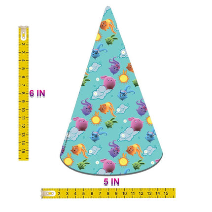 Sunny Bunnies Birthday Paper Hats - Set of 10, Perfect for Joyful Party Celebrations!