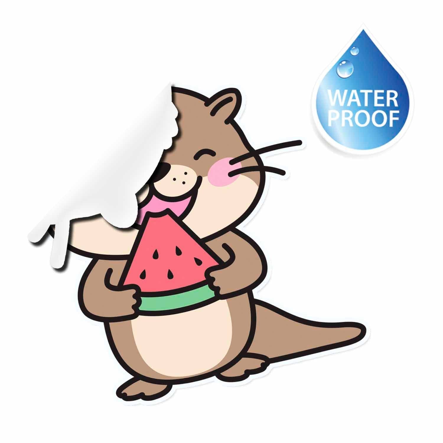 20 Pcs Summer Fun Otter Stickers - Brighten Up Your Items with Playful Otter Charm!