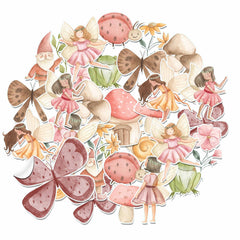20 Pcs Garden Fairy Stickers - Whimsical and Enchanting, Perfect for Nature Lovers!
