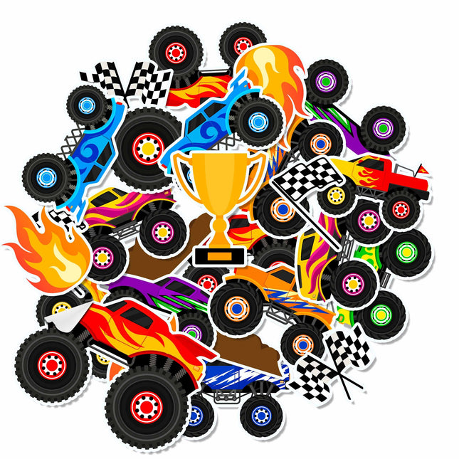 20 Pcs Trucks Stickers - Perfect for Vehicle Enthusiasts and Adventure Lovers!