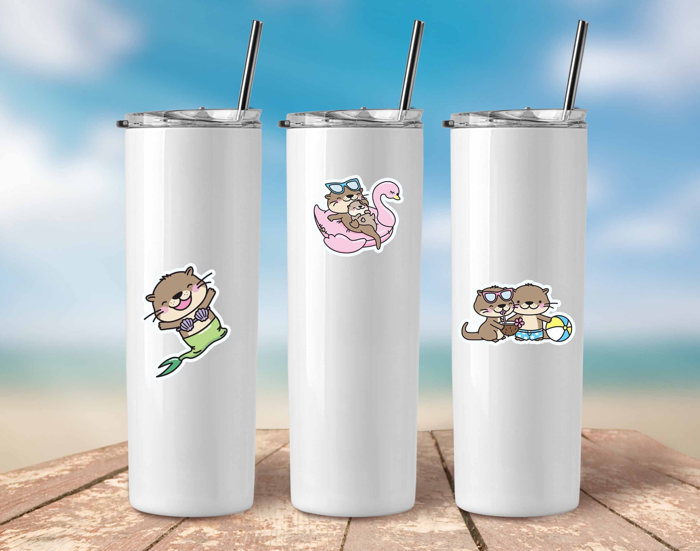 20 Pcs Summer Fun Otter Stickers - Brighten Up Your Items with Playful Otter Charm!