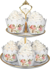 10 Pcs Fairy Cupcake Wrappers - Enchanting Garden Fairies Design for Magical Celebrations!
