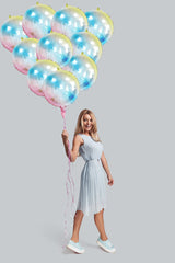 18 Inch Foil Holographic Round Balloons - Add a Shimmering Touch to Any Event!