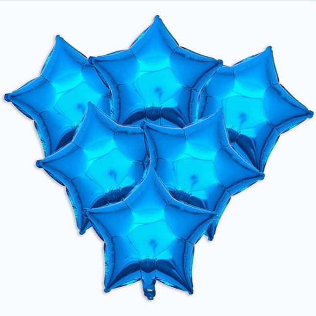 18 Inch Foil Blue Star Balloons - Perfect for Adding Sparkle to Your Celebrations!