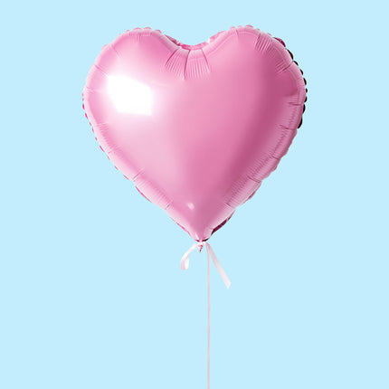 18 Inch Foil Pink Heart Balloons - Romantic and Charming Decor for Special Occasions!
