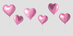 18 Inch Foil Pink Heart Balloons - Romantic and Charming Decor for Special Occasions!