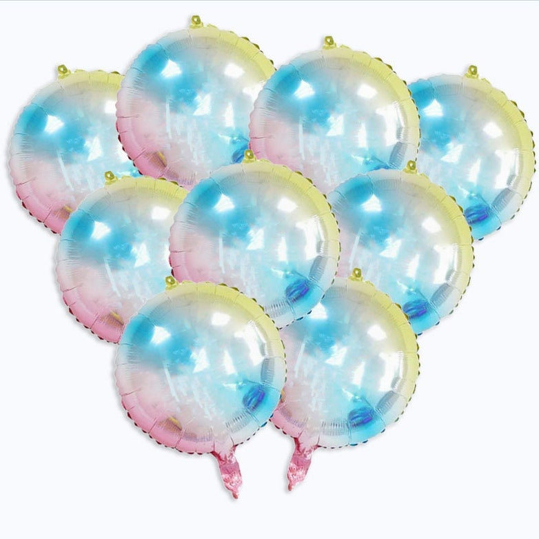 18 Inch Foil Holographic Round Balloons - Add a Shimmering Touch to Any Event!