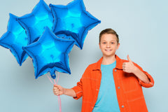 18 Inch Foil Blue Star Balloons - Perfect for Adding Sparkle to Your Celebrations!